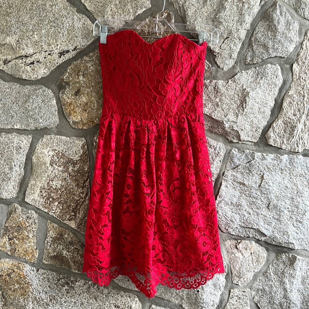 Lovers + Friends Smitten Strapless Mini Dress View 2
